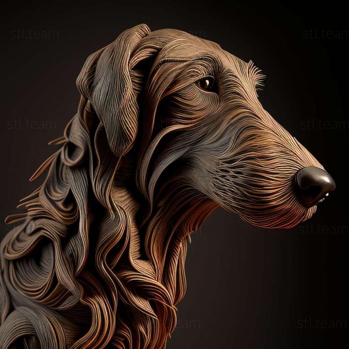 3D модель Собака дирхаунд (STL)
